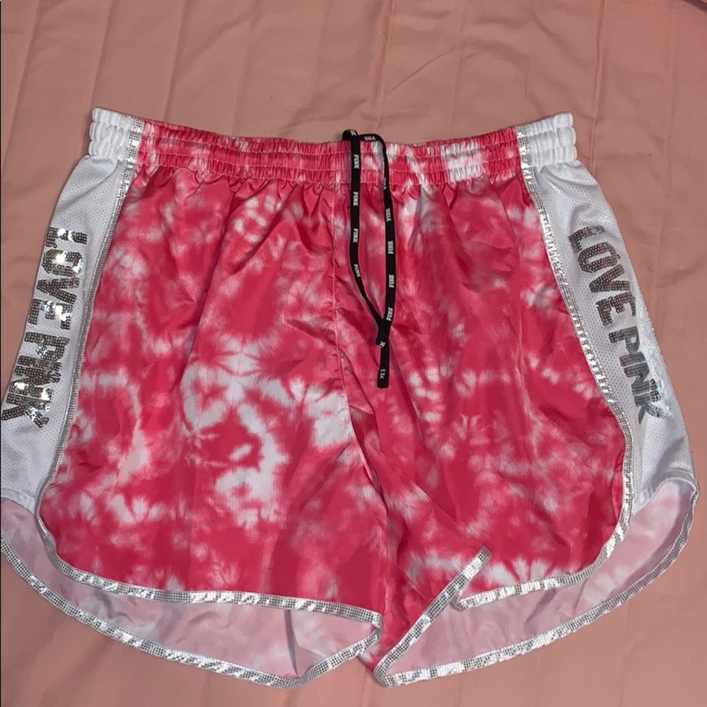 VS PINK tye dye shorts